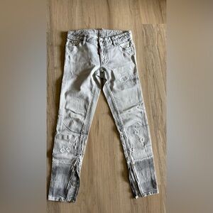 DSQUARED2 Distressed Grey Fade Jeans